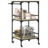 Carrito de cocina madera ingeniería roble Sonoma 60,5x50x105