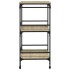 Carrito de cocina madera ingeniería roble Sonoma 60,5x50x105