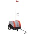 Remolque para bicicleta hierro negro y naranja 30