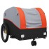 Remolque para bicicleta hierro negro y naranja 30