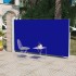 Toldo lateral retráctil de jardín azul 160x300