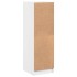 Aparador con puertas de vidrio blanco 35x37x109
