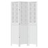 Biombo separador de 3 paneles madera maciza Paulownia