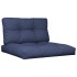 Cojines para muebles de palets 2 unidades tela azul