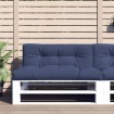Cojines para muebles de palets 2 unidades tela azul marino