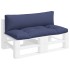 Cojines para muebles de palets 2 uds tela Oxford azul