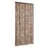Cortina antimoscas chenilla beige y marrón claro 100x200