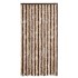 Cortina antimoscas chenilla beige y marrón claro 100x200