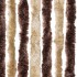 Cortina antimoscas chenilla beige y marrón claro 100x200
