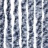 Cortina antimoscas chenilla azul y blanco 100x200