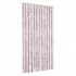 Cortina antimoscas chenilla gris plateado y rosa 100x220