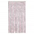 Cortina antimoscas chenilla gris plateado y rosa 100x220