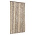 Cortina antimoscas chenilla marrón oscuro y beige 100x230