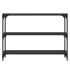 Estantería madera contrachapada y acero negro 100x33x70,5