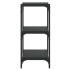 Estantería madera contrachapada y acero negro 100x33x70,5