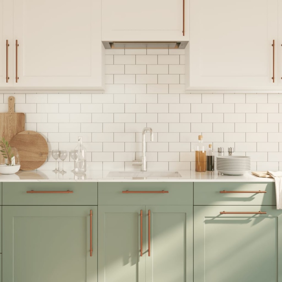 Tiradores para armarios 20 uds acero inoxidable bronce 224