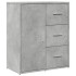 Aparador de madera de ingeniería gris hormigón 60x31x70