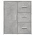 Aparador de madera de ingeniería gris hormigón 60x31x70