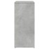 Aparador de madera de ingeniería gris hormigón 60x31x70