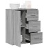Aparador de madera de ingeniería gris Sonoma 60x31x70