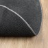 Alfombra de pelo corto OVIEDO gris antracita Ø 120