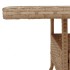 Mesa de jardín ratán sintético madera acacia beige 80x80x75
