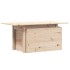 Mesa de jardín madera maciza de pino 100x50x75