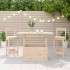 Mesa de jardín madera maciza de pino 100x50x75