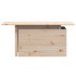 Mesa de jardín madera maciza de pino 100x50x75