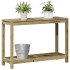 Mesa plantación con estante madera pino impregnada 108x35x75
