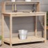 Mesa de plantación con estantes madera pino 108x50x109,5