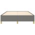 Estructura de cama de tela gris oscuro 140x190
