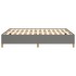 Estructura de cama de tela gris oscuro 140x190