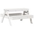 Mesa de pícnic para niños madera maciza pino blanco 88x97x52