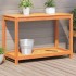 Mesa de plantación y estante madera maciza marrón 108x50x75