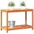 Mesa de plantación y estante madera maciza marrón 108x50x75