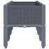 Jardinera con patas PP azul gris 120x40x42