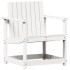 Silla de jardín madera maciza de pino blanco 62x56x77
