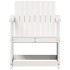Silla de jardín madera maciza de pino blanco 62x56x77