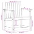 Silla de jardín madera maciza de pino blanco 62x56x77