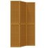 Biombo separador de 3 paneles madera maciza paulownia