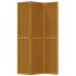 Biombo separador de 3 paneles madera maciza paulownia