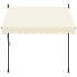 Toldo retráctil tela y acero crema 200x150