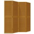 Biombo separador de 4 paneles madera maciza paulownia