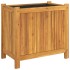 Jardinera con forro madera maciza de acacia 54x31x50