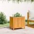 Jardinera con forro madera maciza de acacia 54x31x50