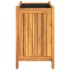 Jardinera con forro madera maciza de acacia 54x31x50