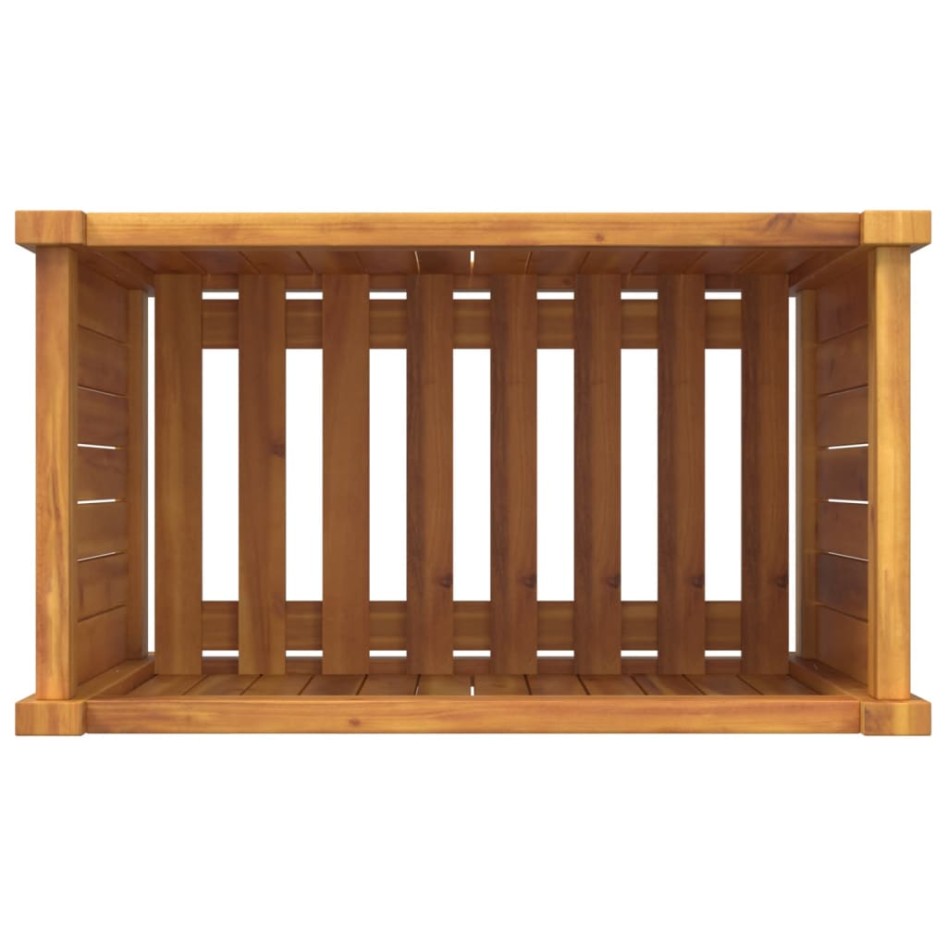 Jardinera con forro madera maciza de acacia 54x31x50