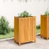 Jardinera con forro madera maciza de acacia 54x31x75