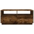 Mesa de centro con luces LED roble ahumado 90x49x40